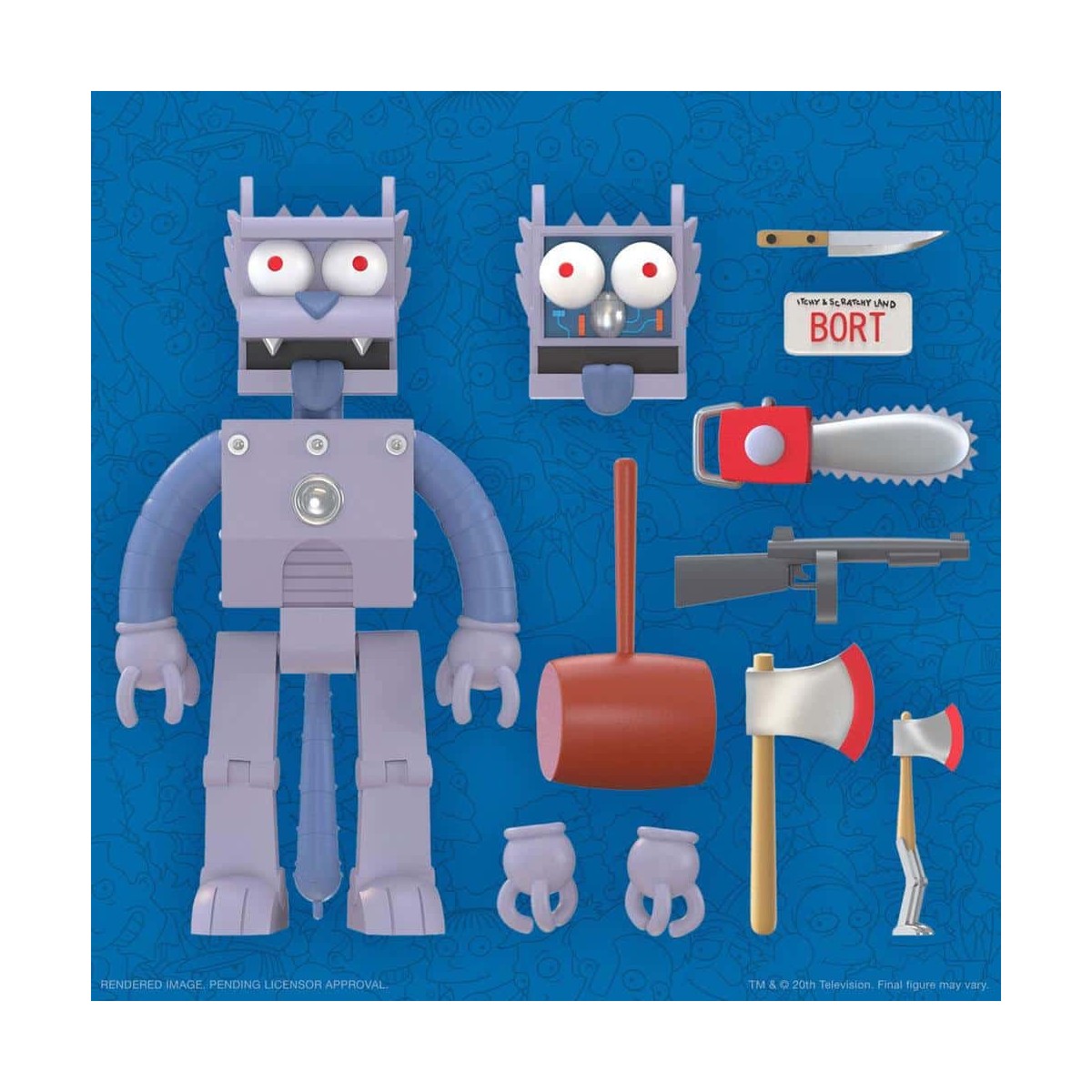 Super 7 - I Simpson - Ultimates Robot Graffiante I Simpson