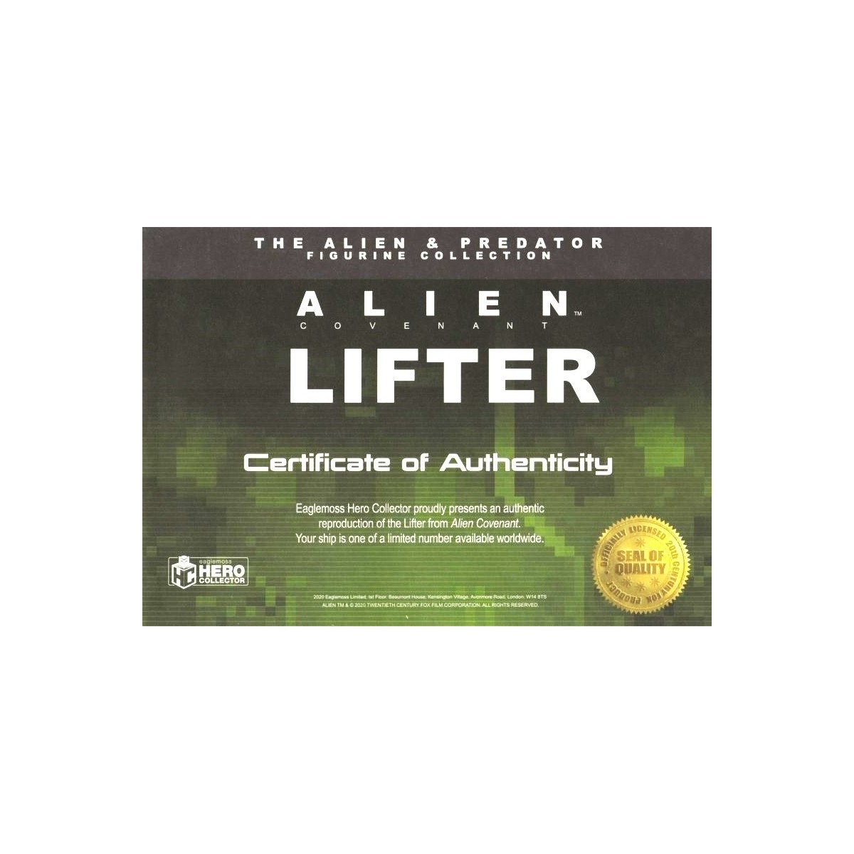 Eaglemoss - La collezione di action figure di Alien e Predator - Lander One Alien Covenant