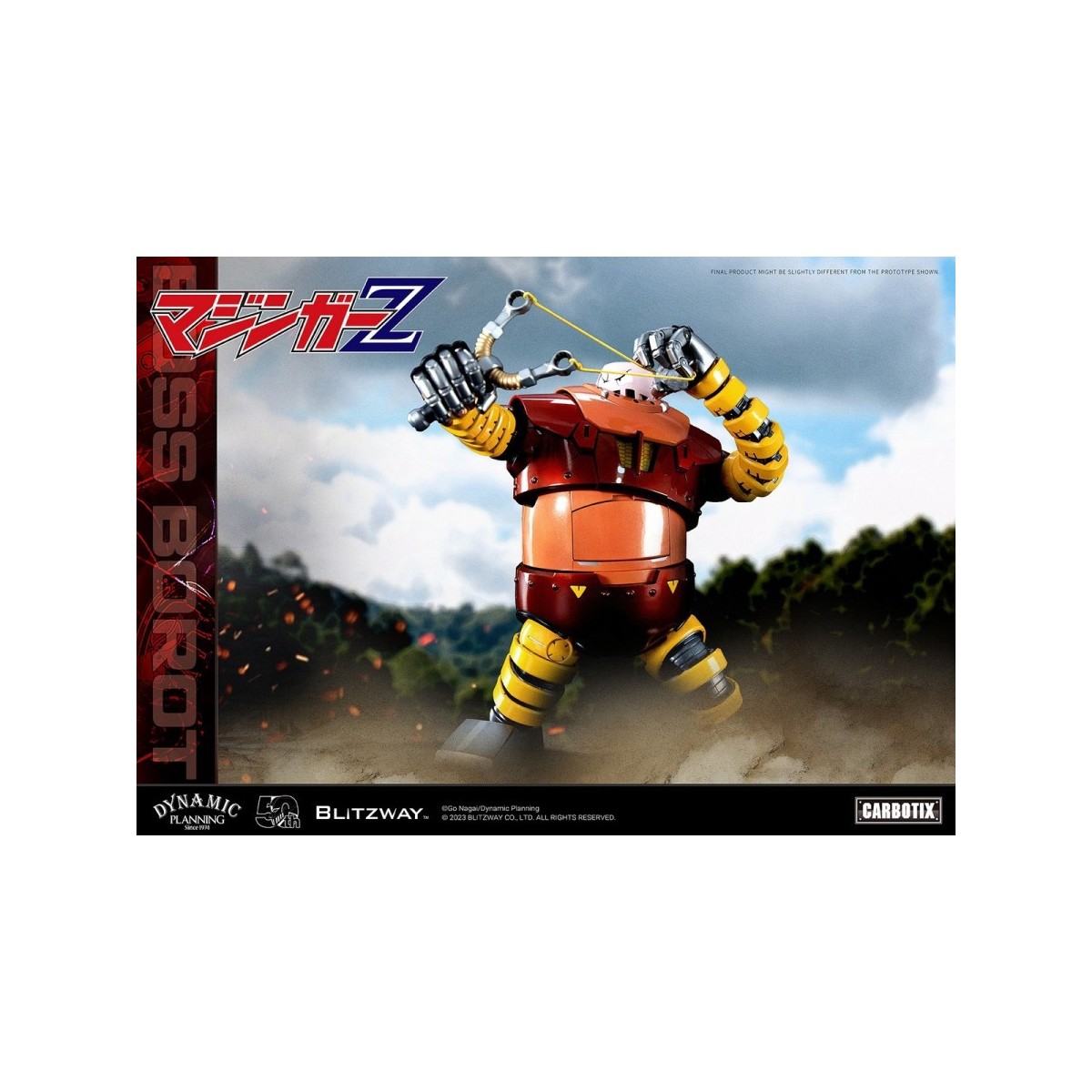 5PRO Studio Carbotix - Boss Borot - Figura d'azione ibrida in carbonio serie CX-005