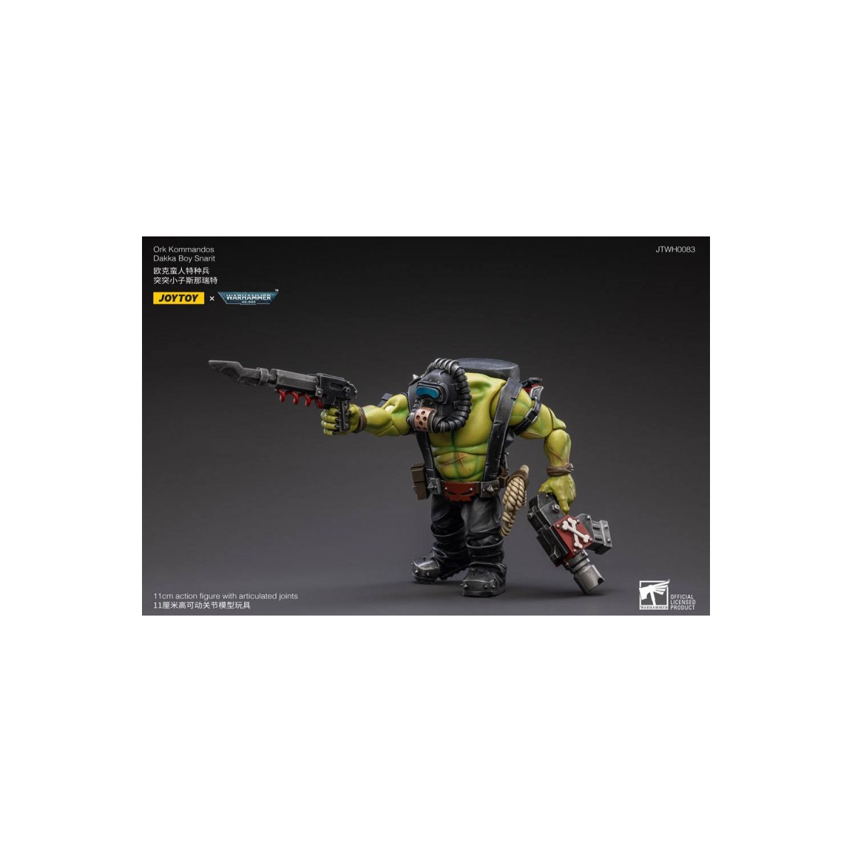 JoyToy Kommandos Ork - Dakka Boy Snarit 1/18 - Warhammer 40K