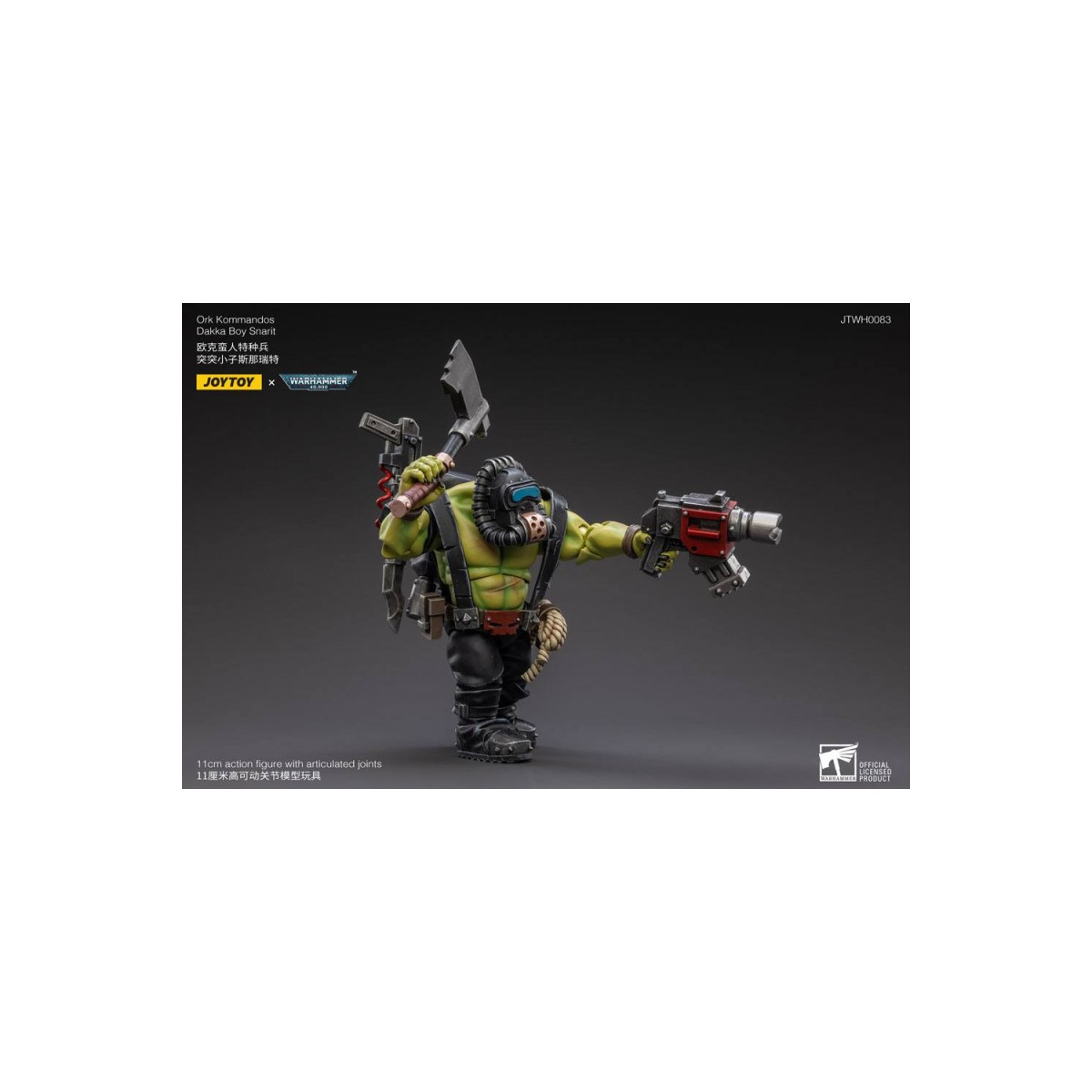 JoyToy Kommandos Ork - Dakka Boy Snarit 1/18 - Warhammer 40K
