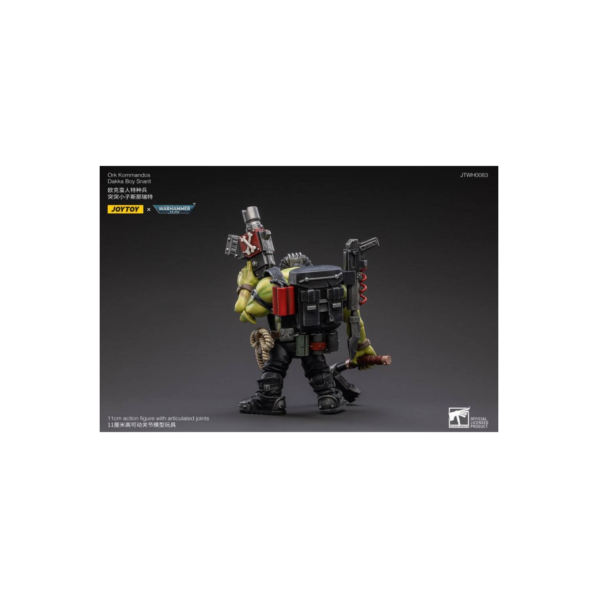 JoyToy Kommandos Ork - Dakka Boy Snarit 1/18 - Warhammer 40K