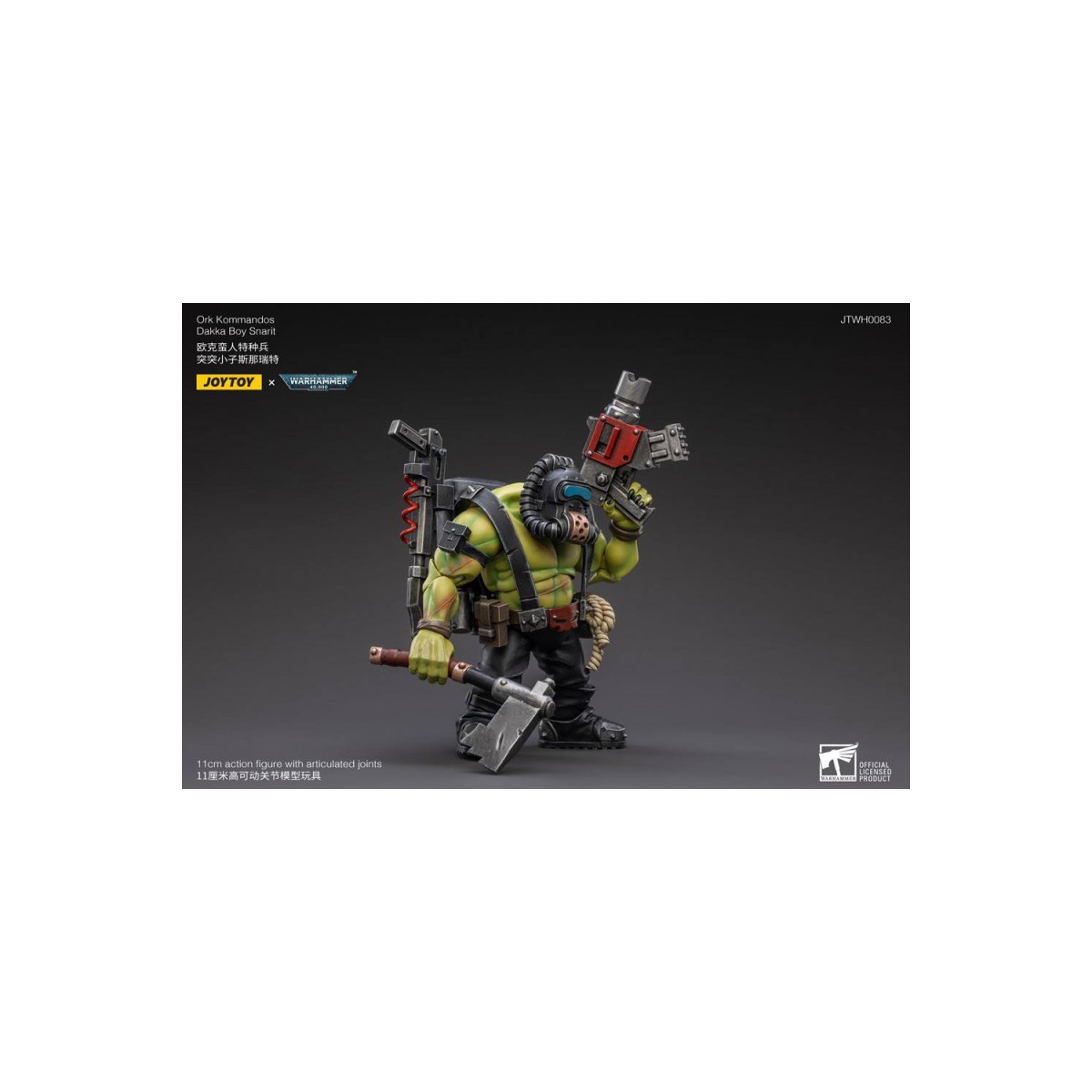 JoyToy Kommandos Ork - Dakka Boy Snarit 1/18 - Warhammer 40K