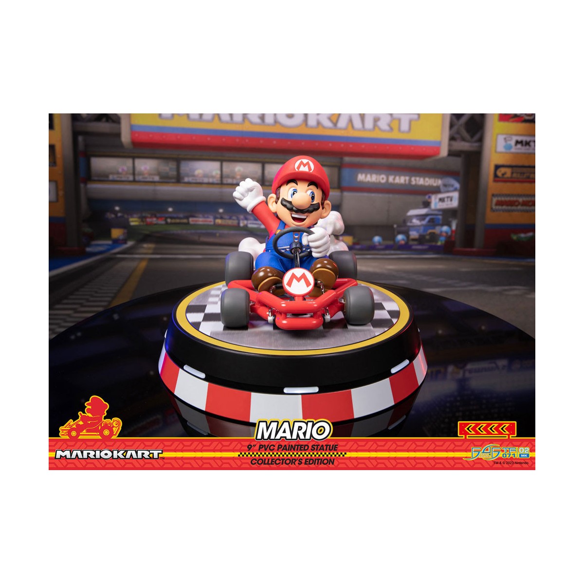 First 4 Figures - Statua in PVC di Mario Kart - MARIO Edizione da Collezione