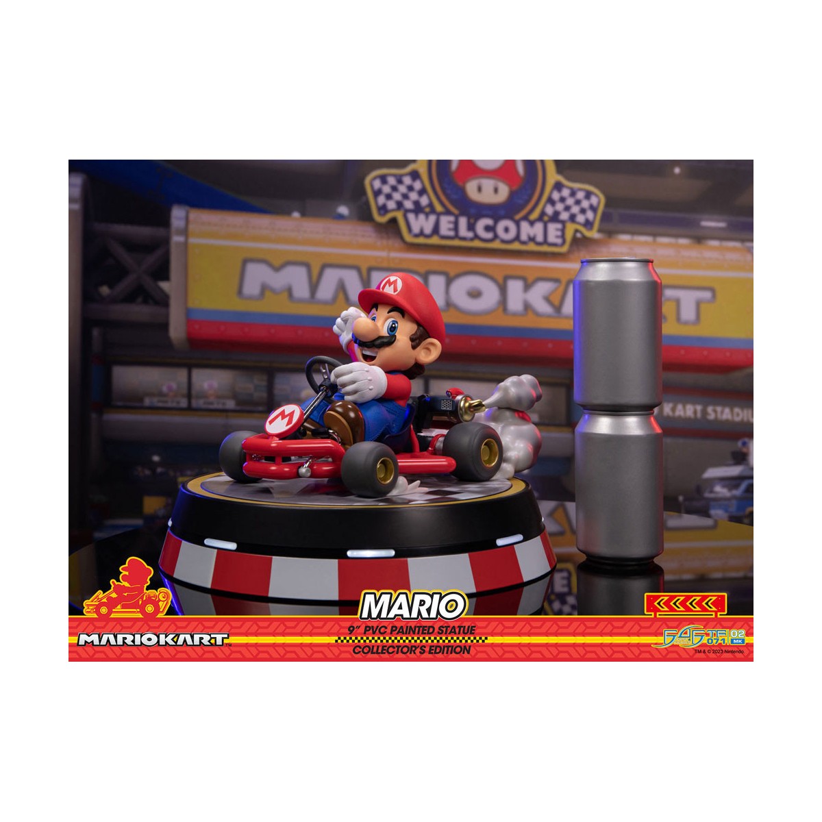 First 4 Figures - Statua in PVC di Mario Kart - MARIO Edizione da Collezione