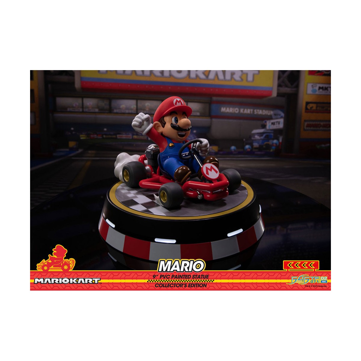 First 4 Figures - Statua in PVC di Mario Kart - MARIO Edizione da Collezione