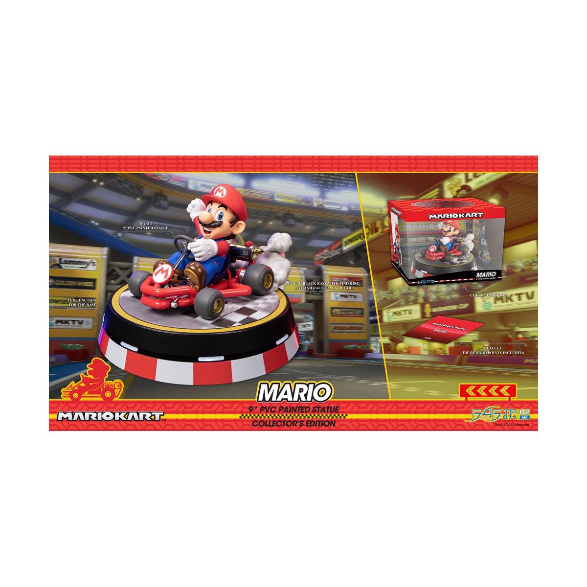 First 4 Figures - Statua in PVC di Mario Kart - MARIO Edizione da Collezione