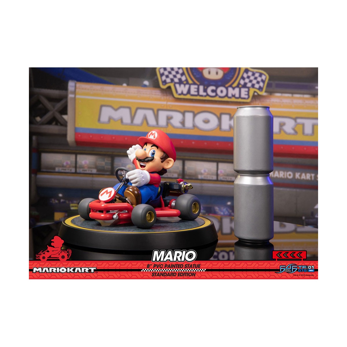 First 4 Figures - Mario Kart - Statua in PVC MARIO Edizione Standard