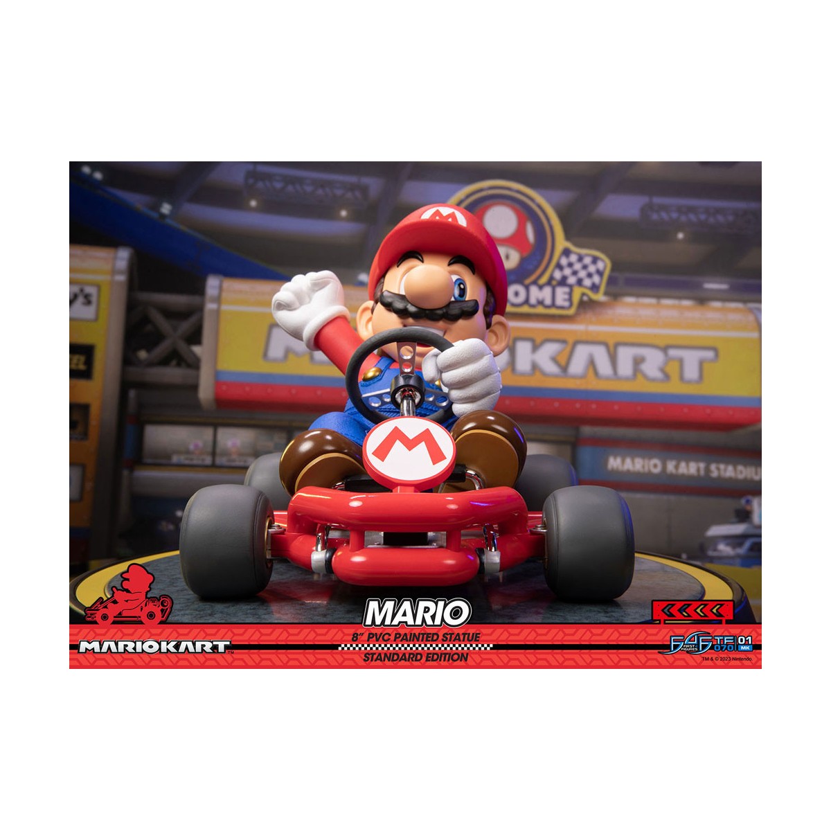 First 4 Figures - Mario Kart - Statua in PVC MARIO Edizione Standard