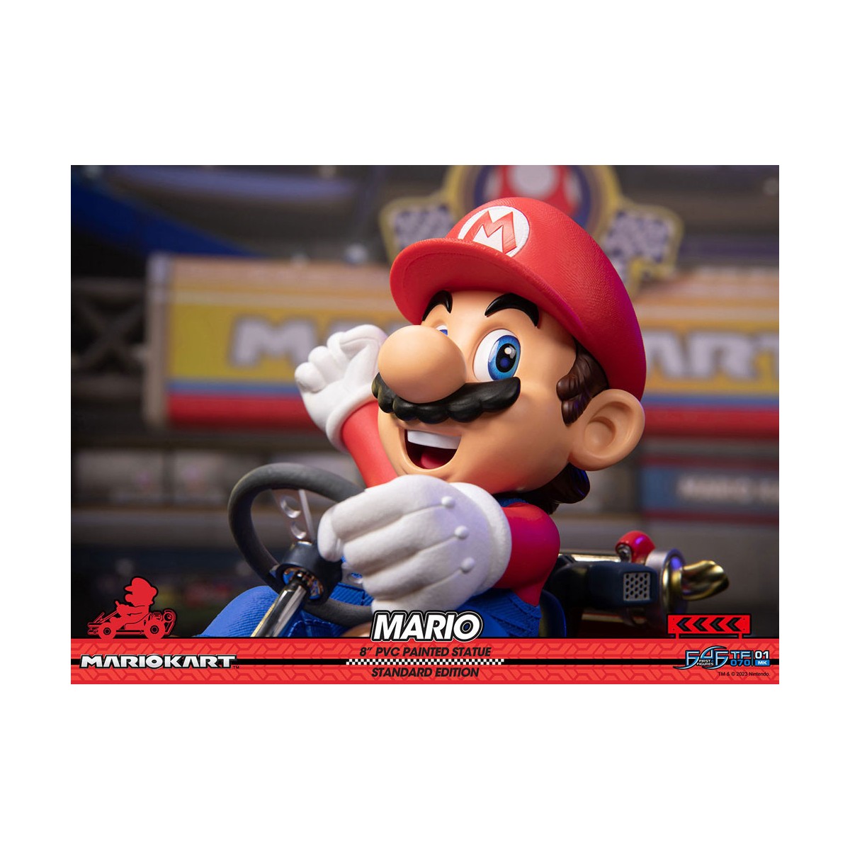 First 4 Figures - Mario Kart - Statua in PVC MARIO Edizione Standard
