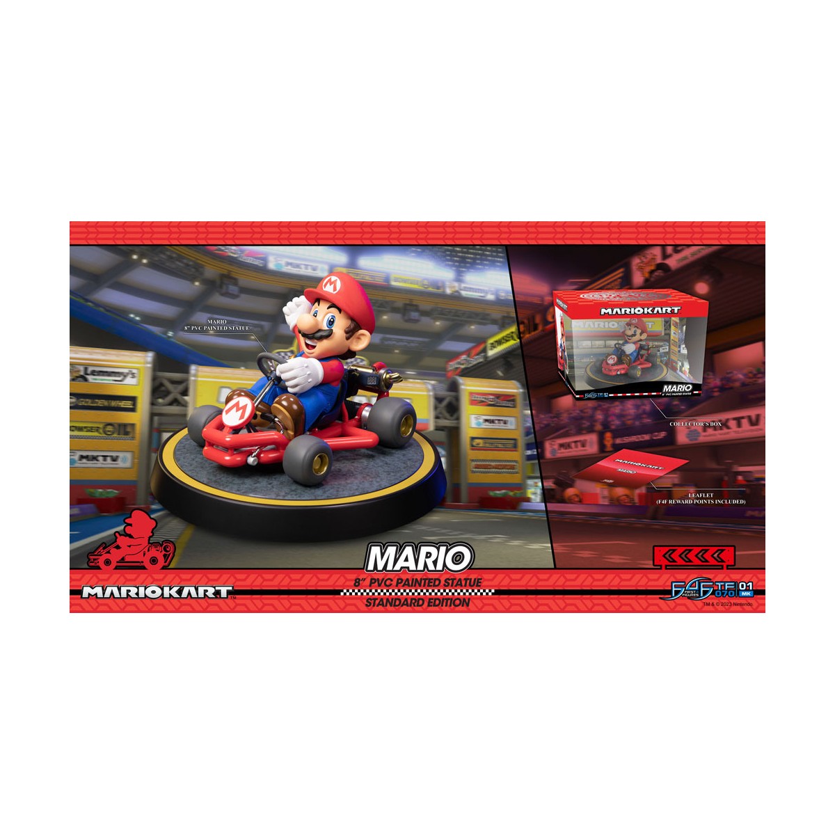 First 4 Figures - Mario Kart - Statua in PVC MARIO Edizione Standard