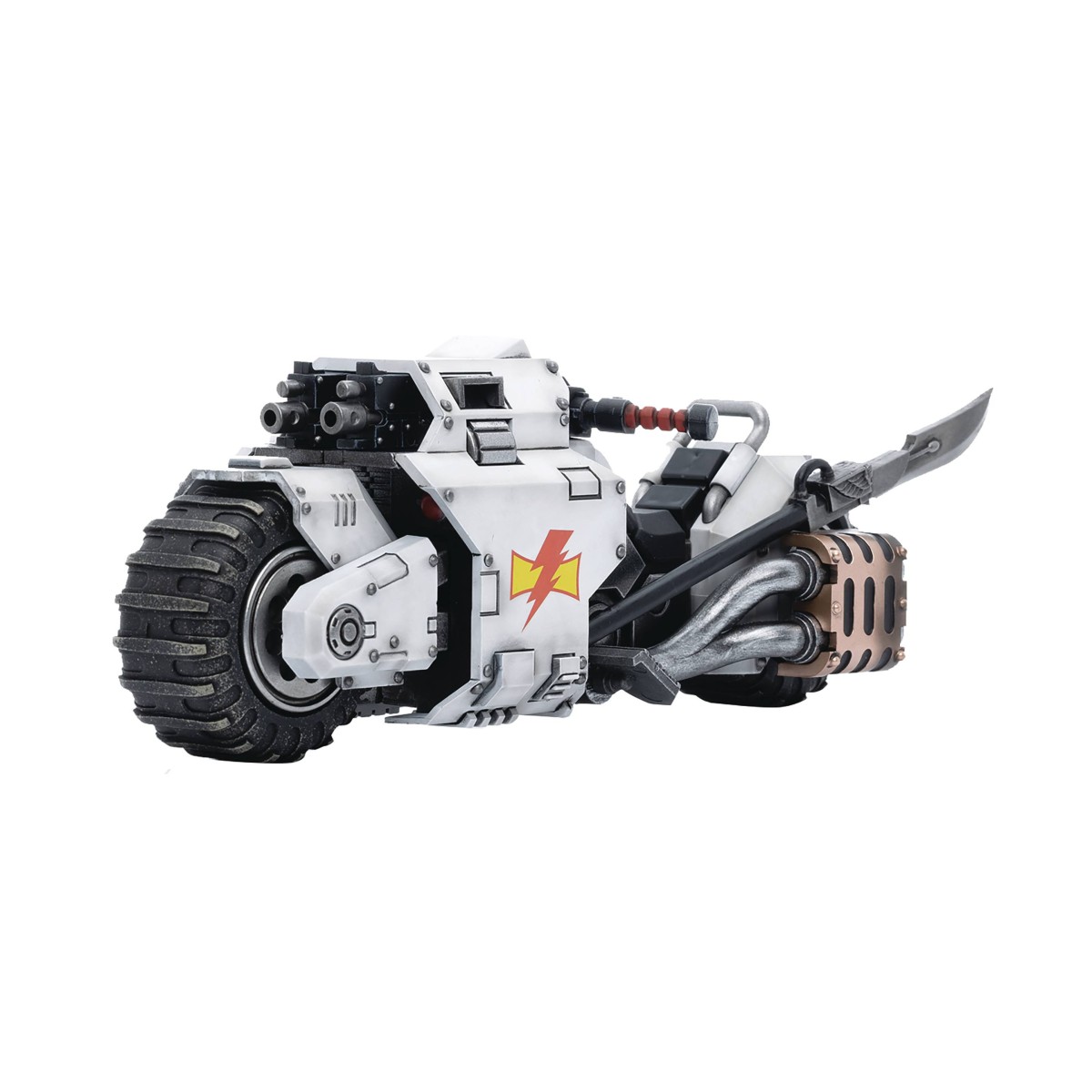JoyToy Space Marine - White Scars - Moto da combattimento modello Raider 1/18 - Warhammer 40K