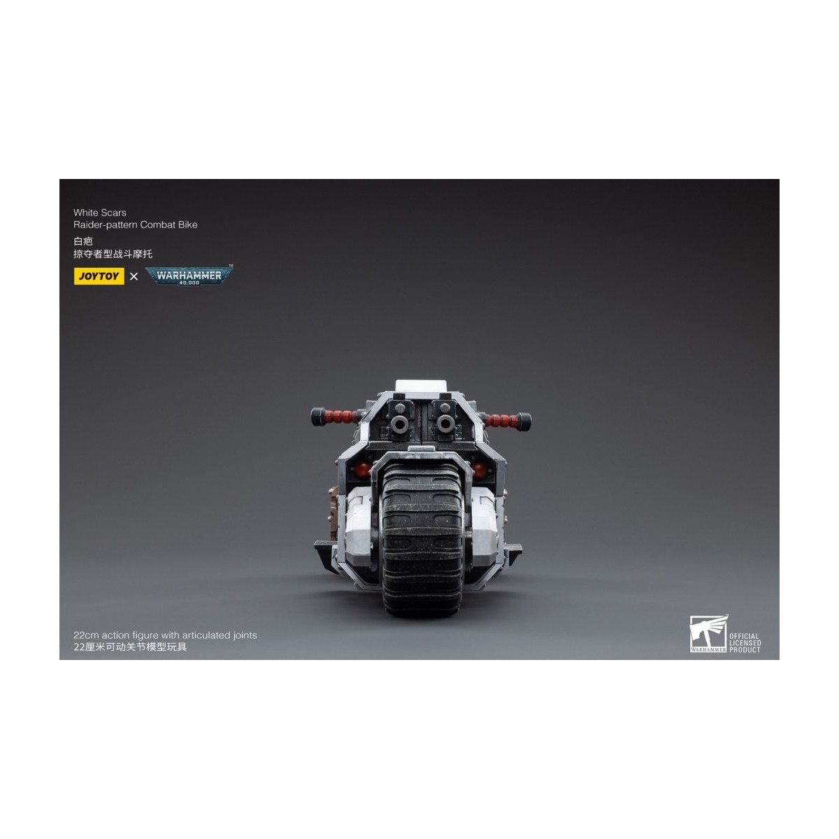 JoyToy Space Marine - White Scars - Moto da combattimento modello Raider 1/18 - Warhammer 40K