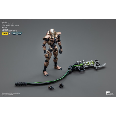 JoyToy Necrons - Necrons Szarekhan Dinastia Immortale con Gauss Blaster1/18 - Warhammer 40K