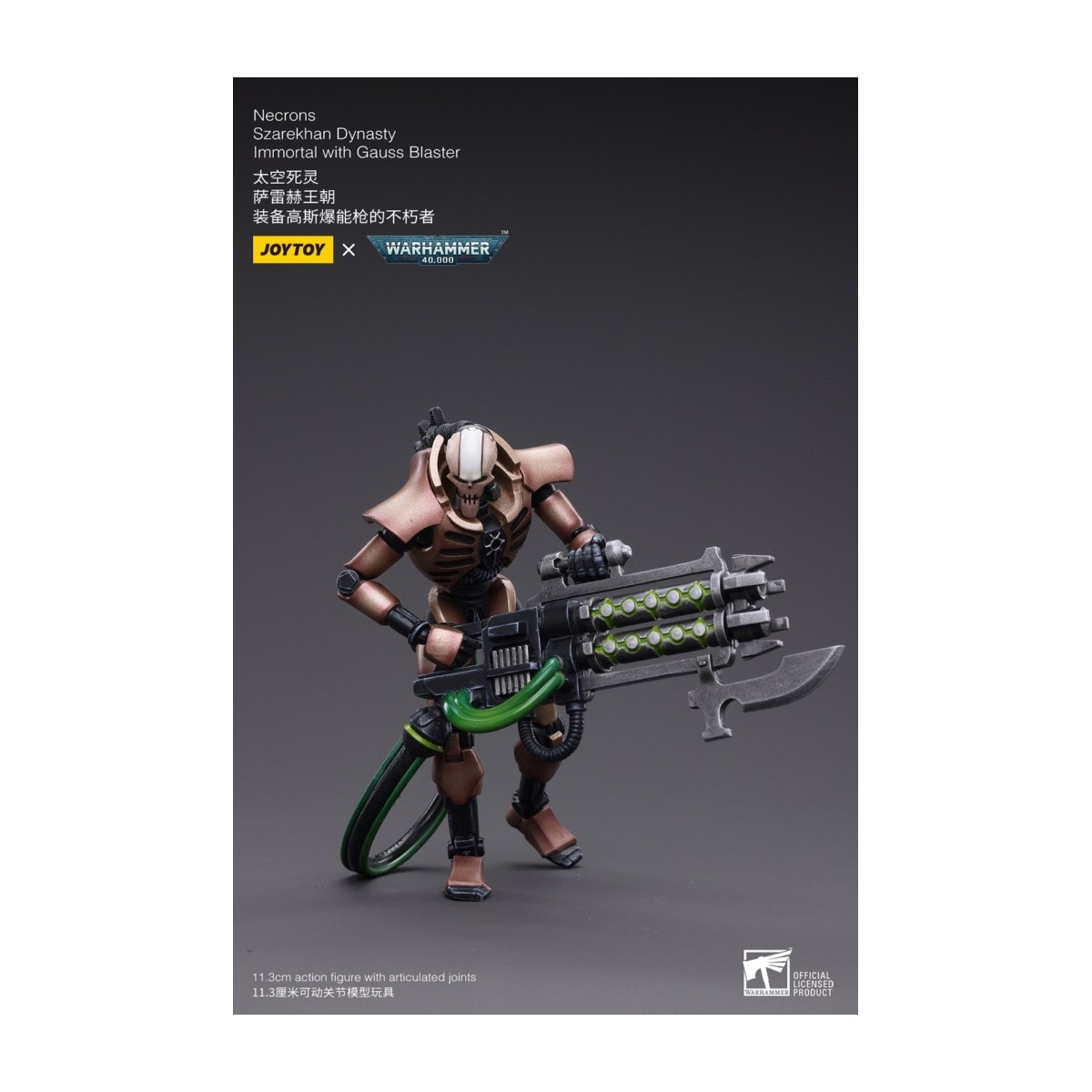 JoyToy Necrons - Necrons Szarekhan Dinastia Immortale con Gauss Blaster1/18 - Warhammer 40K