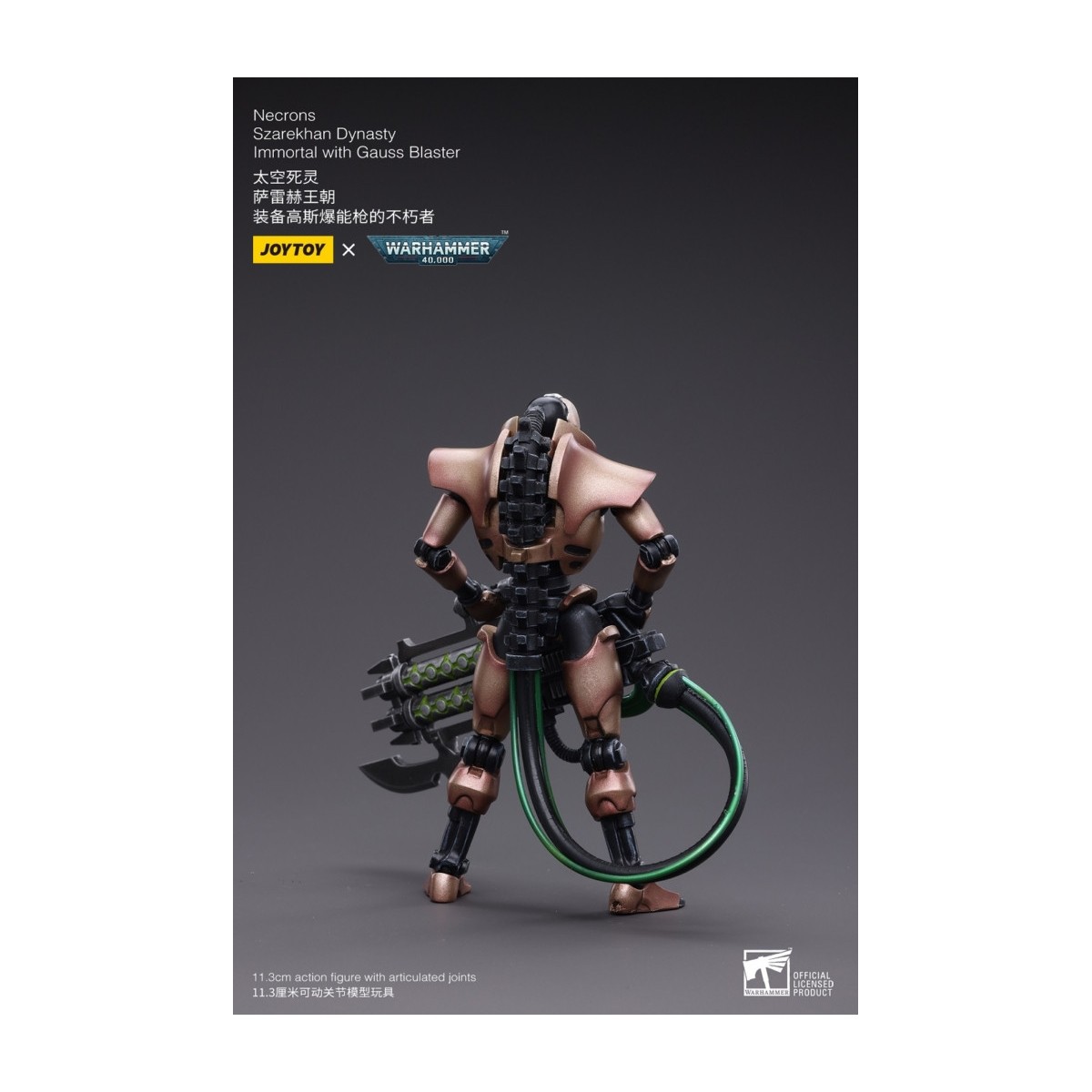 JoyToy Necrons - Necrons Szarekhan Dinastia Immortale con Gauss Blaster1/18 - Warhammer 40K
