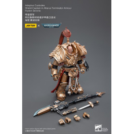 JoyToy Space Marines - Capitano di scudo dell'Adeptus Custodes in armatura Allarus Terminator Hydon Seronis 1/18 - Warhammer 40K