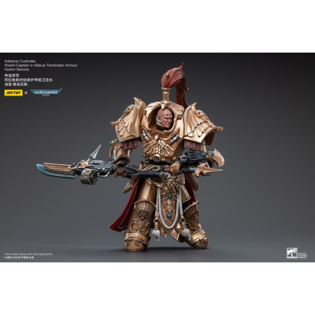 JoyToy Space Marines - Capitano di scudo dell'Adeptus Custodes in armatura Allarus Terminator Hydon Seronis 1/18 - Warhammer 40K