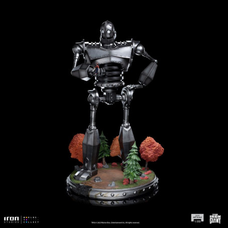 Iron Studios - Mezza scala artistica 1/20 - Statuetta del Gigante di Ferro e di Hogarth Hughes