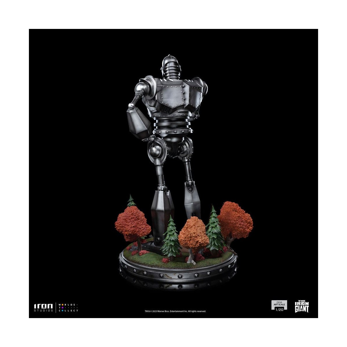 Iron Studios - Mezza scala artistica 1/20 - Statuetta del Gigante di Ferro e di Hogarth Hughes