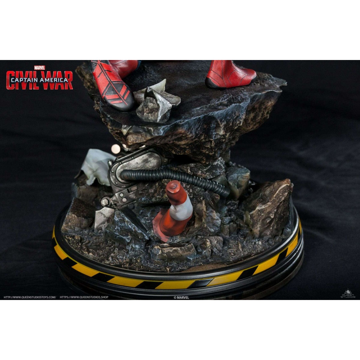 Queen Studios - Statua 1/4 di Spider-Man Edizione Regolare - Capitan America: Guerra Civile