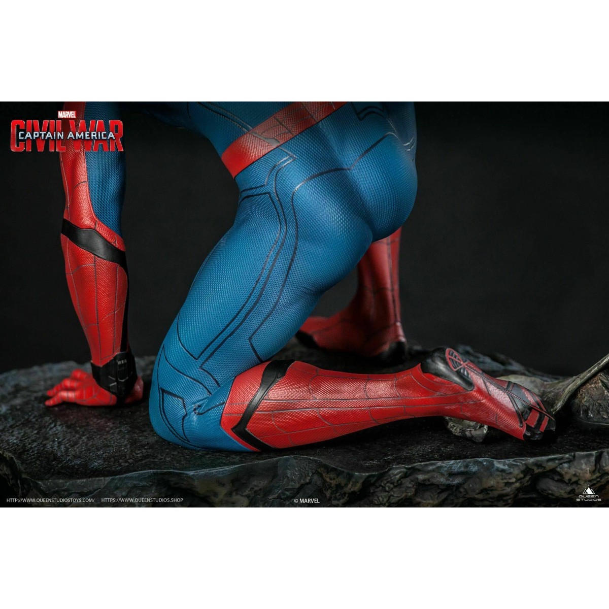 Queen Studios - Statua 1/4 di Spider-Man Edizione Regolare - Capitan America: Guerra Civile