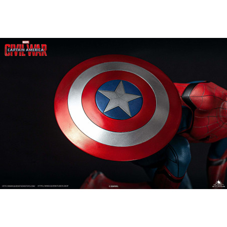Queen Studios - Statua 1/4 di Spider-Man Edizione Regolare - Capitan America: Guerra Civile