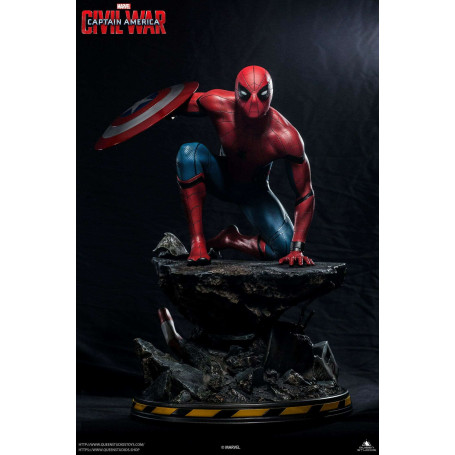 Queen Studios - Statua 1/4 di Spider-Man Edizione Regolare - Capitan America: Guerra Civile