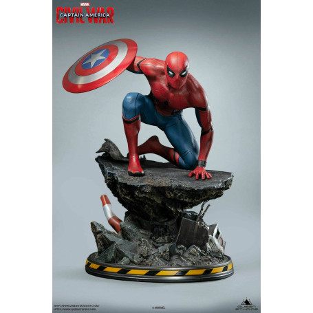 Queen Studios - Statua 1/4 di Spider-Man Edizione Regolare - Capitan America: Guerra Civile