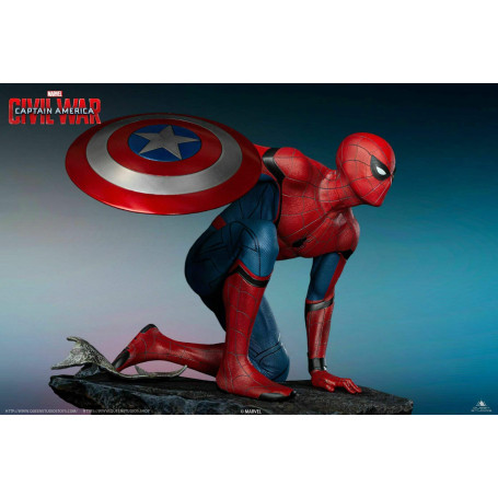 Queen Studios - Statua 1/4 di Spider-Man Edizione Regolare - Capitan America: Guerra Civile