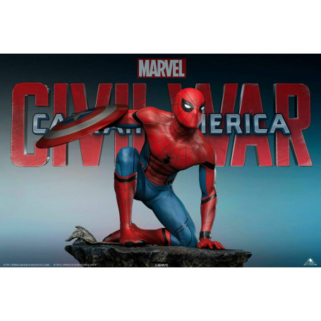 Queen Studios - Statua 1/4 di Spider-Man Edizione Regolare - Capitan America: Guerra Civile