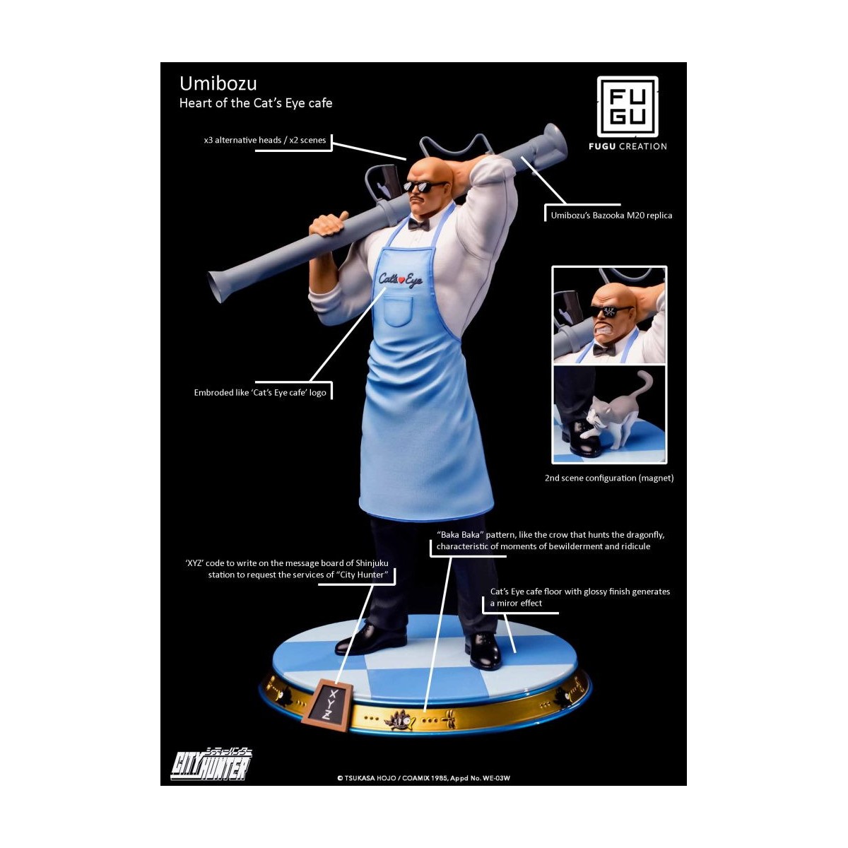 Fugu Creation - Statua Umibozu 1/6 - Cacciatore di città - Mammut Nicky Larson