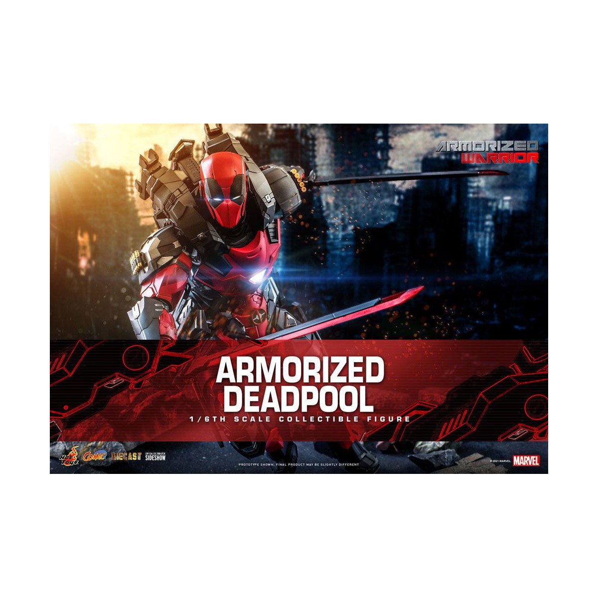 Hot Toys Marvel Armorized Warrior - Deadpool Armorized 1/6 