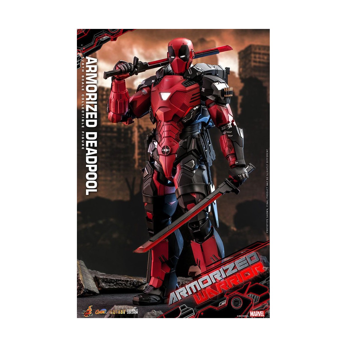 Hot Toys Marvel Armorized Warrior - Deadpool Armorized 1/6 