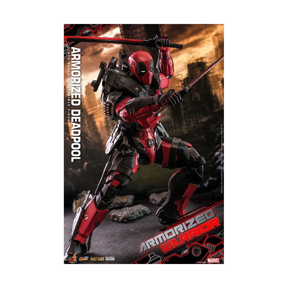 Hot Toys Marvel Armorized Warrior - Deadpool Armorized 1/6 