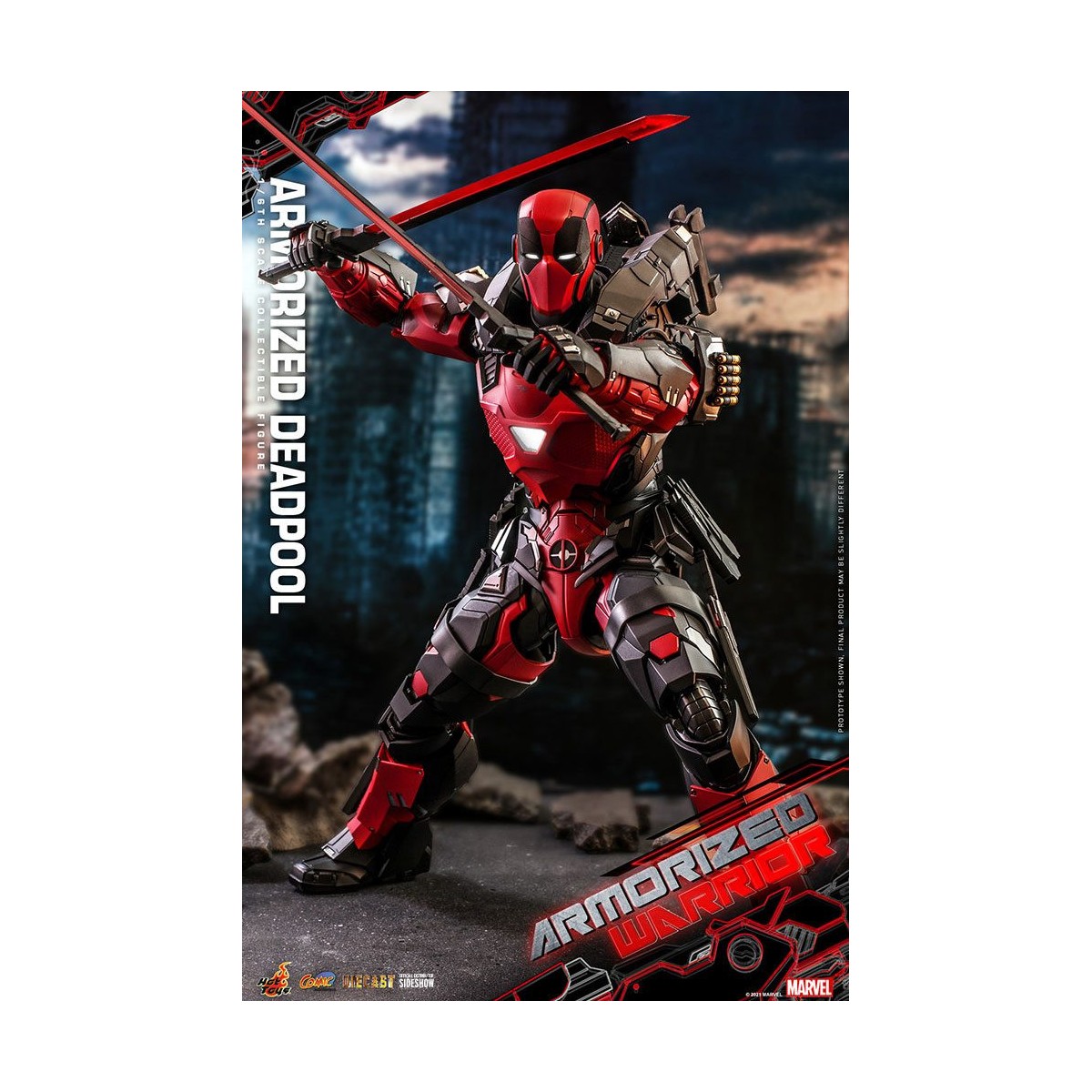 Hot Toys Marvel Armorized Warrior - Deadpool Armorized 1/6 