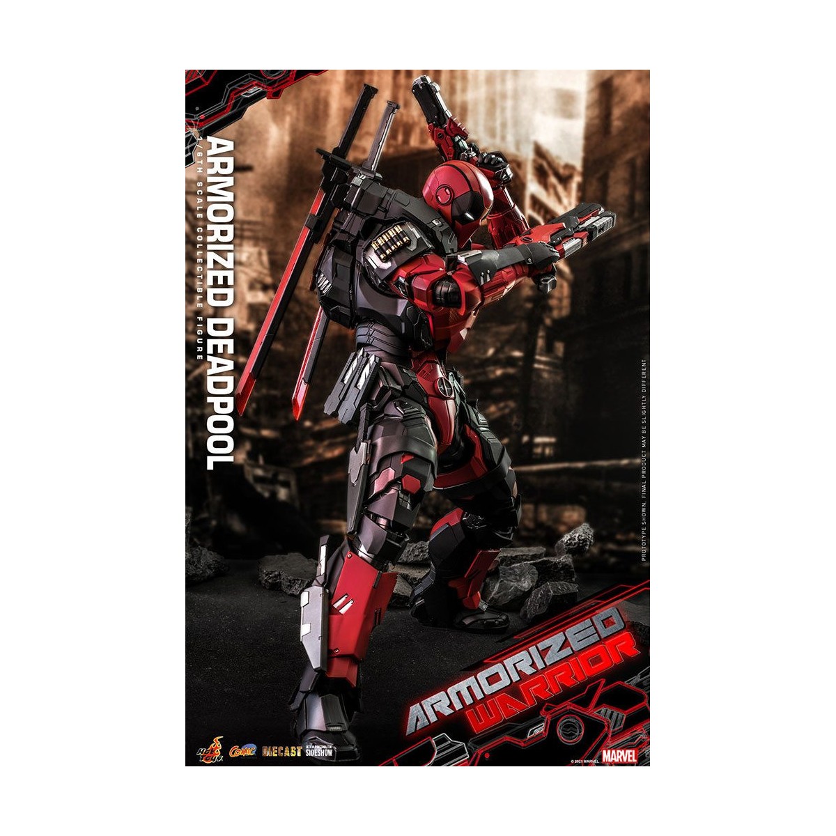 Hot Toys Marvel Armorized Warrior - Deadpool Armorized 1/6 