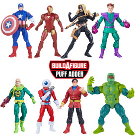 Marvel Legends - PUFF ADDER WAVE - Il fumetto classico dei Vendicatori - set di 7 figure