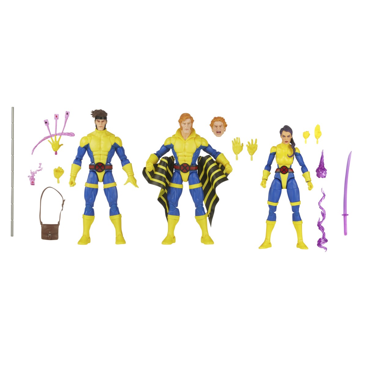 Serie Leggende Marvel - Uniforme di BANSHEE, GAMBIT e PSYLOCKE Jim Lee - The Uncanny X-Men 3 Pack