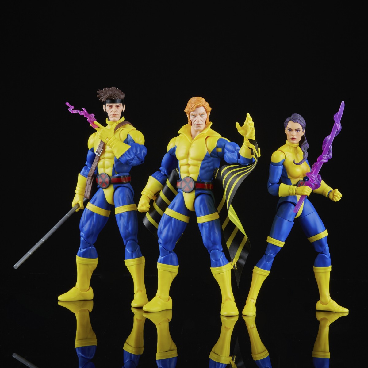 Serie Leggende Marvel - Uniforme di BANSHEE, GAMBIT e PSYLOCKE Jim Lee - The Uncanny X-Men 3 Pack