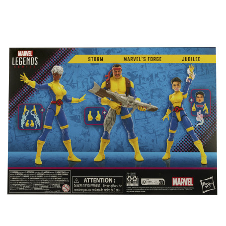 Serie Leggende Marvel - Uniforme di FORGE, STORM e JUBILEE Jim Lee - The Uncanny X-Men 3 Pack