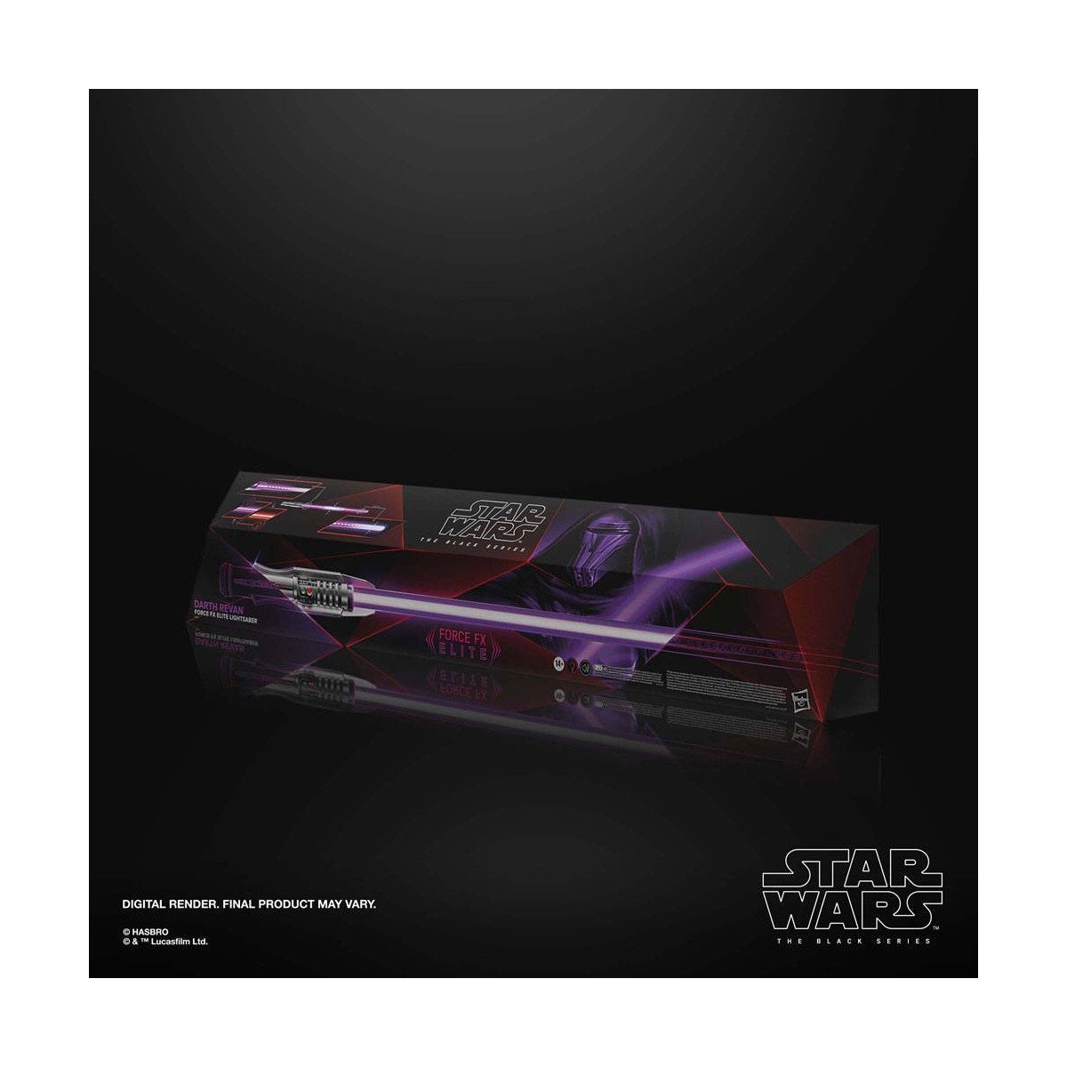 Hasbro - Spada laser Darth Revan Force Fx - Serie nera Replica Elite