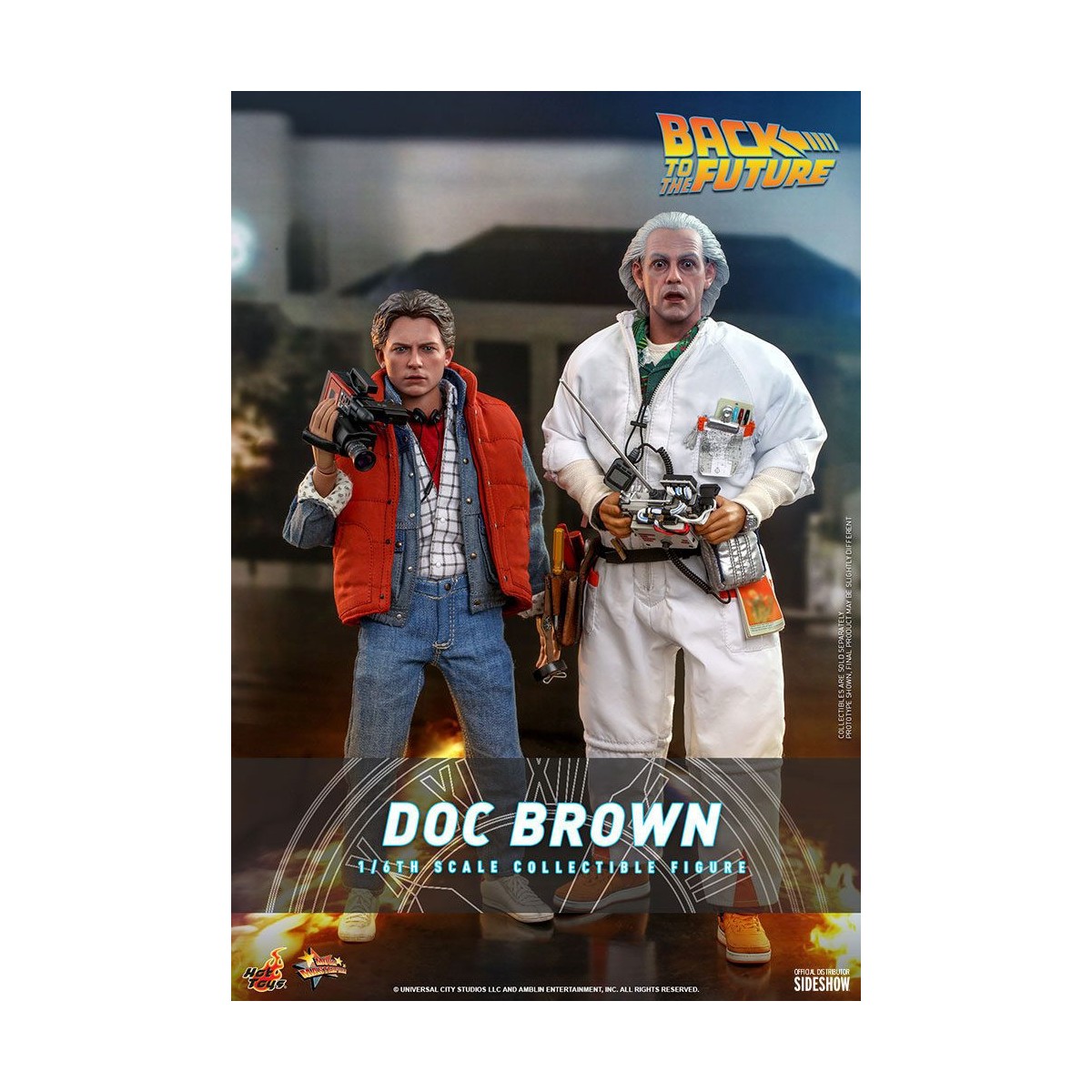 Hot Toys Ritorno al futuro Doc Brown, figura d'azione 1/6