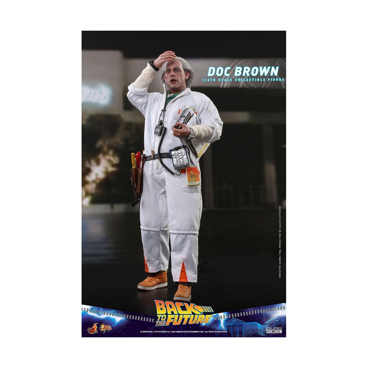 Hot Toys Ritorno al futuro Doc Brown, figura d'azione 1/6