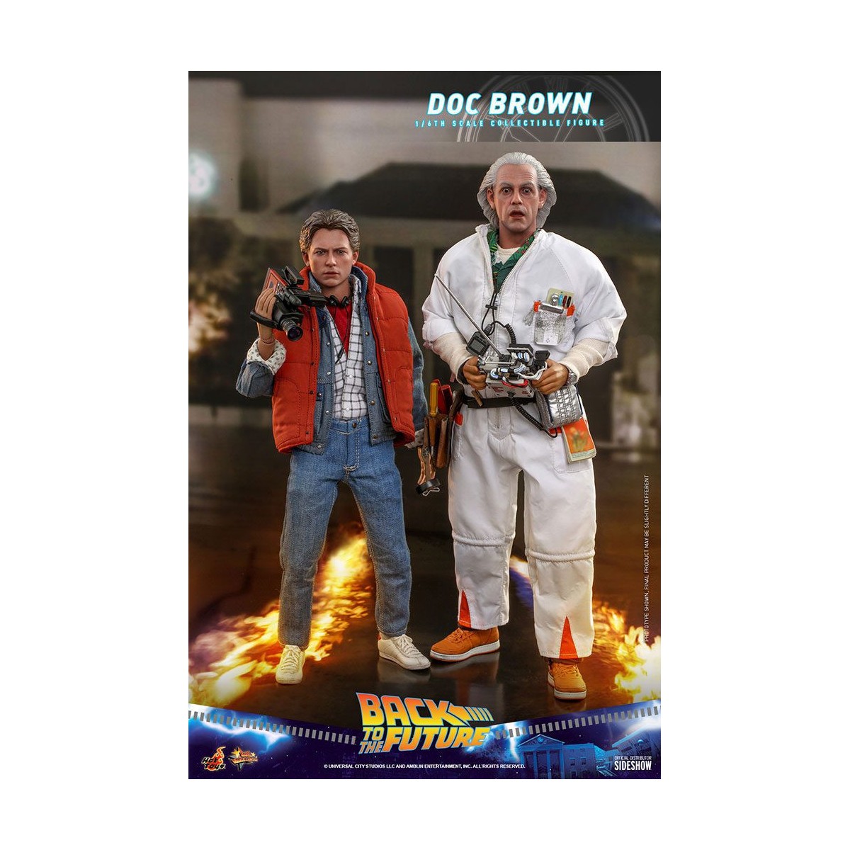 Hot Toys Ritorno al futuro Doc Brown, figura d'azione 1/6