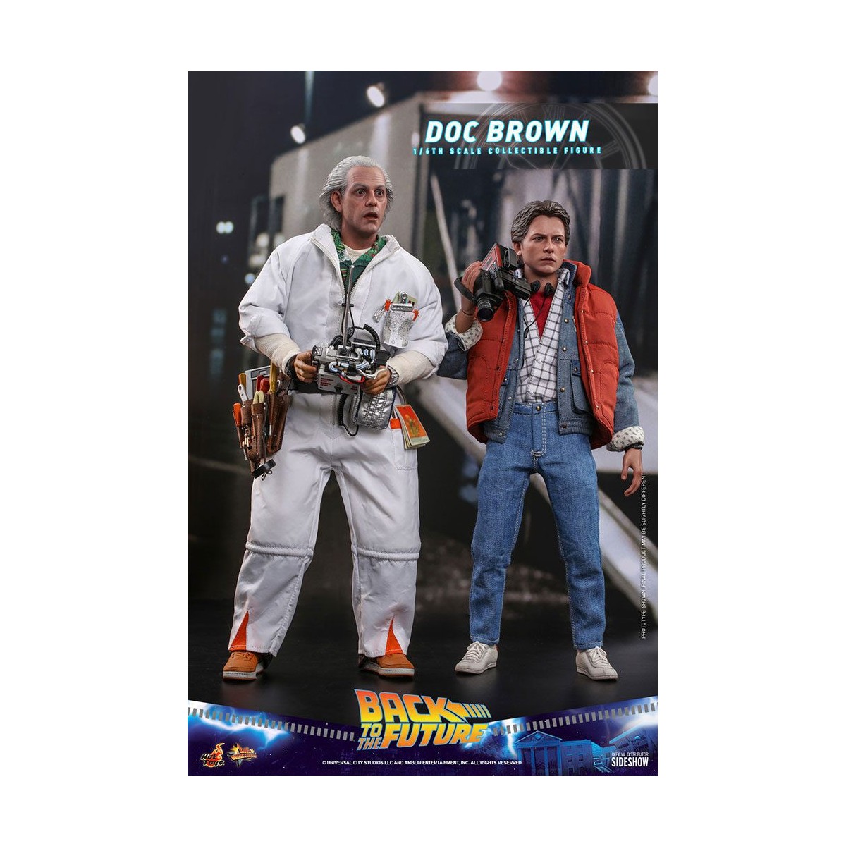 Hot Toys Ritorno al futuro Doc Brown, figura d'azione 1/6