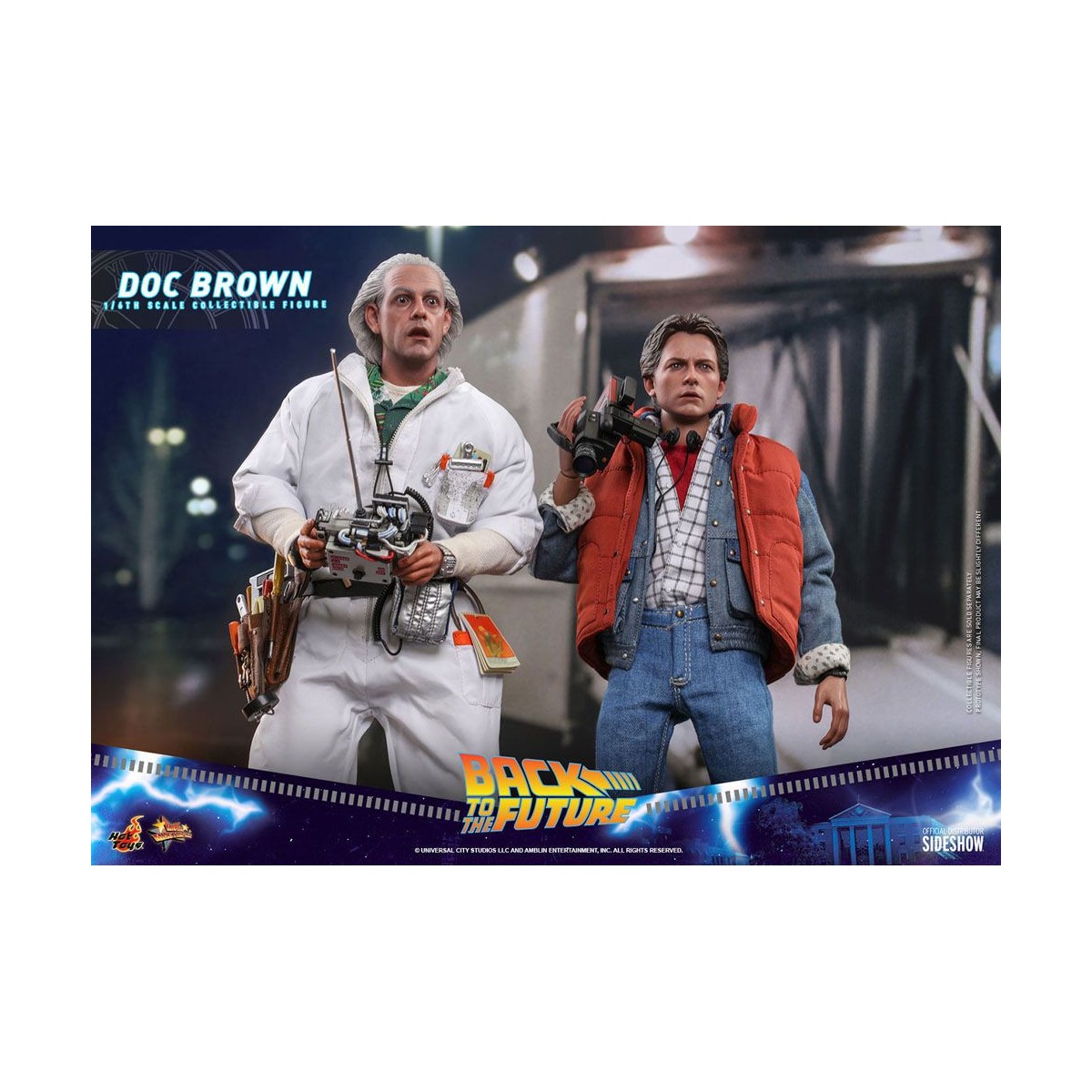 Hot Toys Ritorno al futuro Doc Brown, figura d'azione 1/6