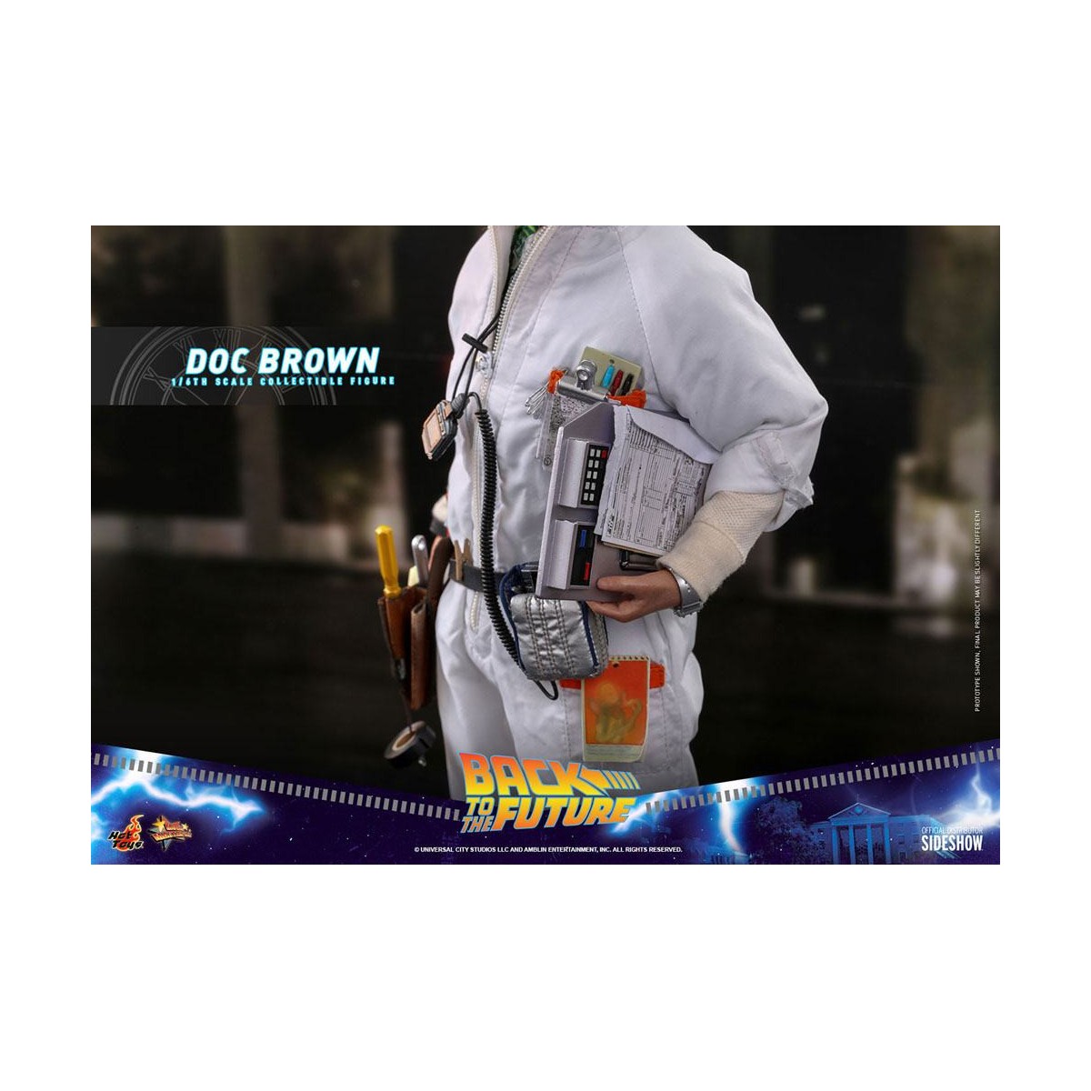 Hot Toys Ritorno al futuro Doc Brown, figura d'azione 1/6