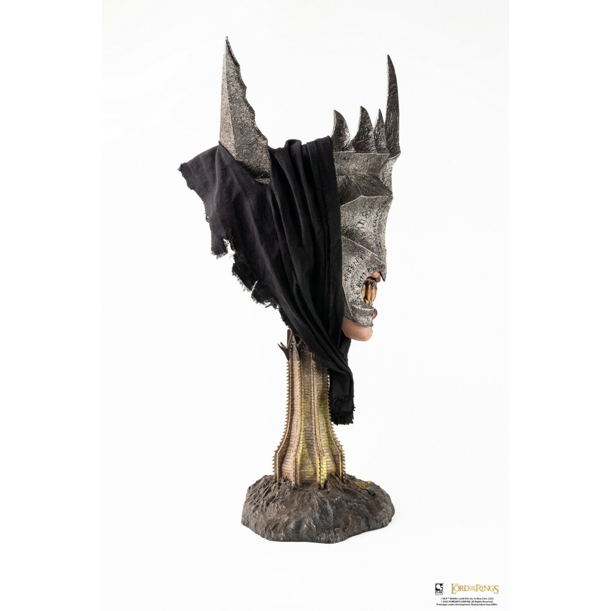 Pure Arts LOTR Bocca di Sauron in scala 1:1 Statua di maschera artistica - Il Signore degli Anelli Il Ritorno del Re