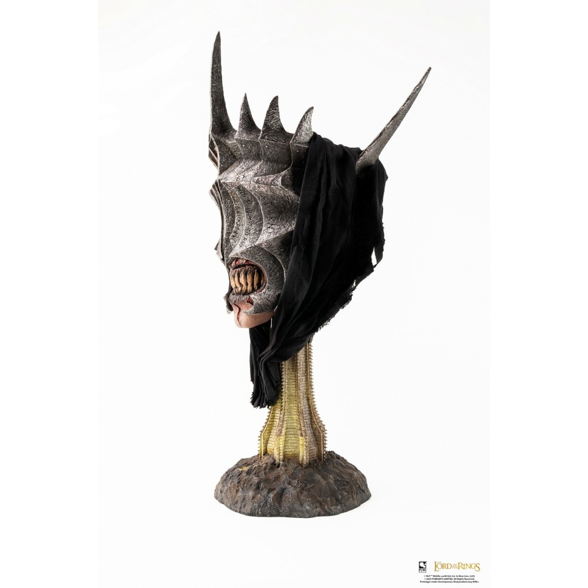 Pure Arts LOTR Bocca di Sauron in scala 1:1 Statua di maschera artistica - Il Signore degli Anelli Il Ritorno del Re
